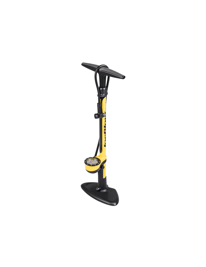 Pompa da pavimento JoeBlow Sport III con raccordo TwinHead DX5 e manometro analogico 11 bar/160 psi