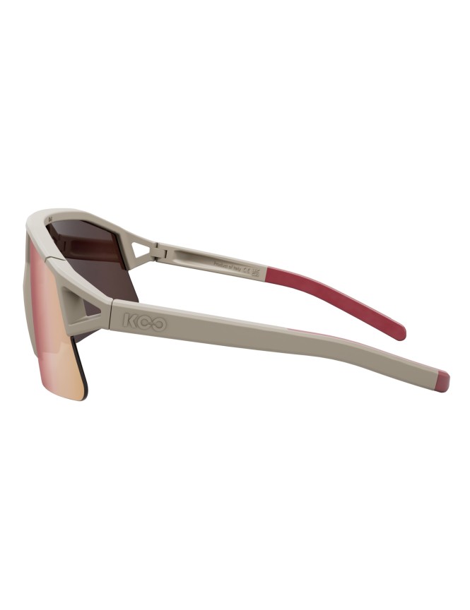 Hype Strade Bianchi Sand Matt con lente specchiata Siena Red