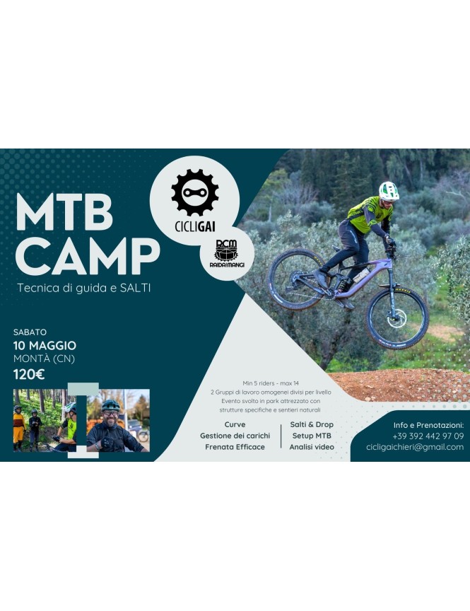 MTB Camp con RCM - 10 Maggio 2025 “Bikepark Montà d'Alba”