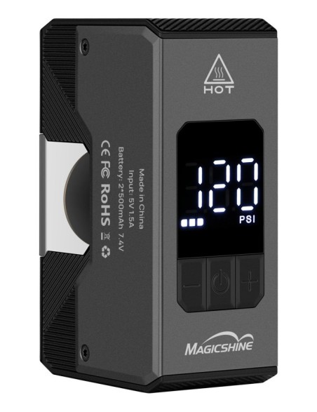 Minipompa elettrica Airro con manometro digitale integrato 8 Bar / 120 PSI