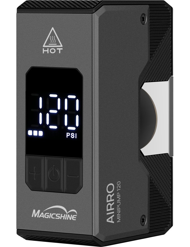 Minipompa elettrica Airro con manometro digitale integrato 8 Bar / 120 PSI