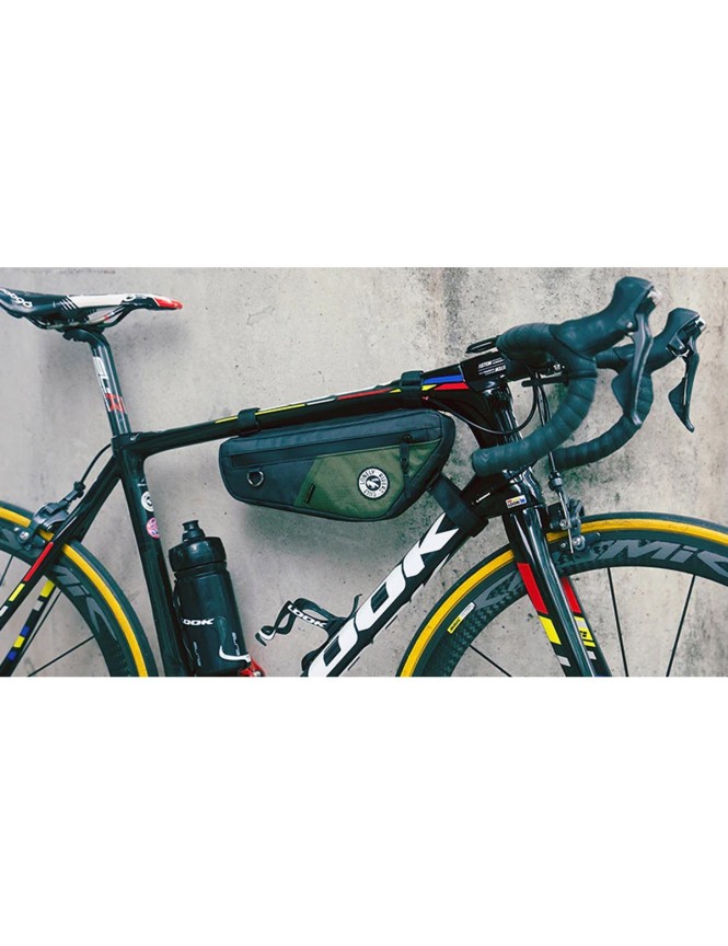 Borsello tubo orizzontale (sotto) TOURING GTS (2 L) verde oliva - Moss