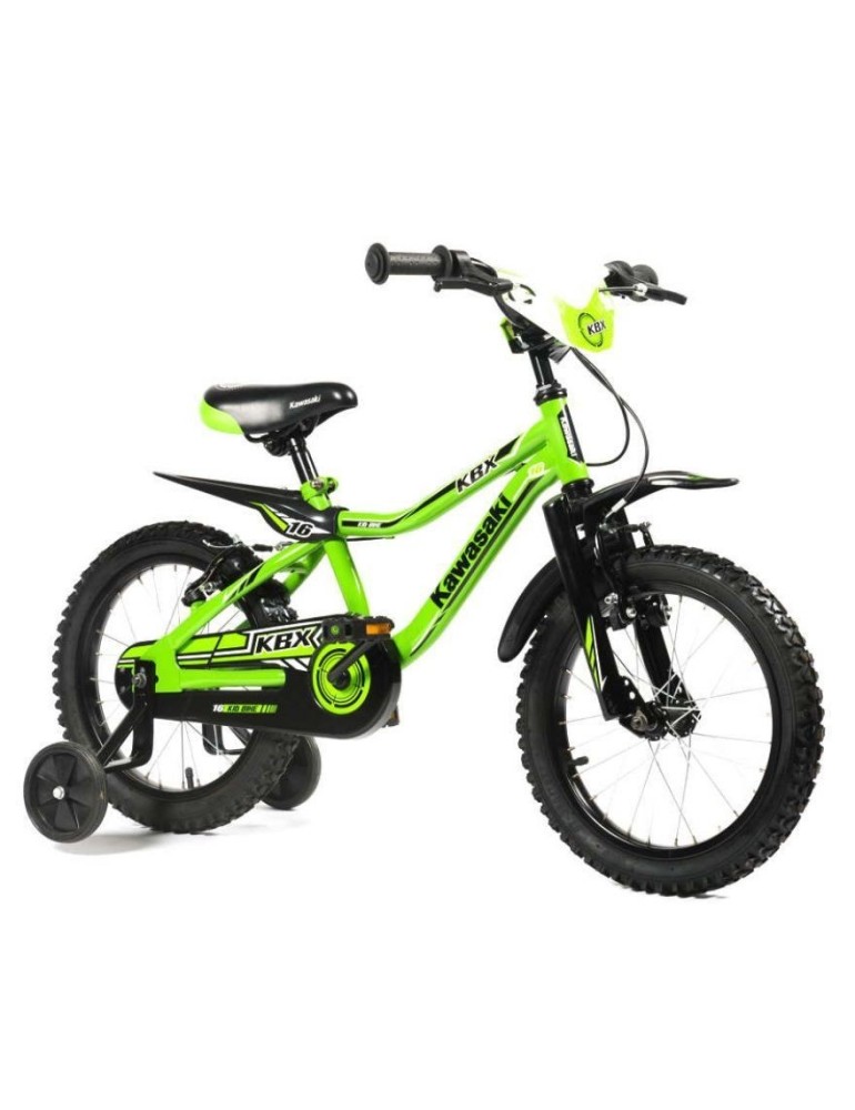 Biciclette e tricicli verde/nero KBX KAWASAKI Bicicletta per bambini 16  urban-earth.co.uk