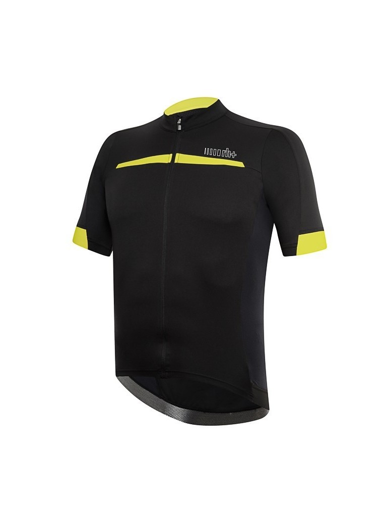 Maillot ZERO RH+ LOGO EVO - Noir/Jaune Fluo - Taille L - Neuf Avec étiquettes