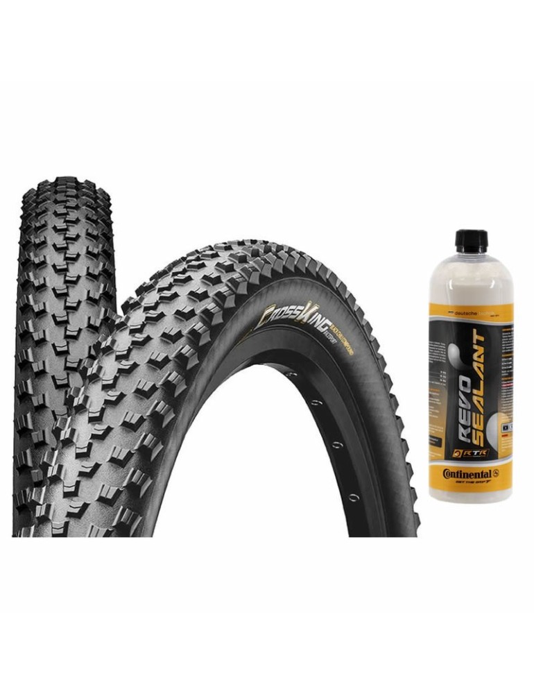 Kit Gomme MTB Continental Crossking + Lattice