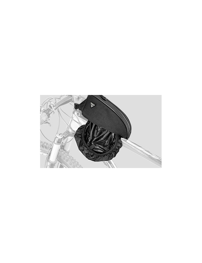 Borsa tubo orizzontale (sopra) TopLoader (0,75 L) con cinturini in velcro nera