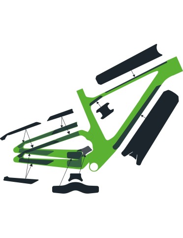 SPARK Carbon Frame Protection kit clear